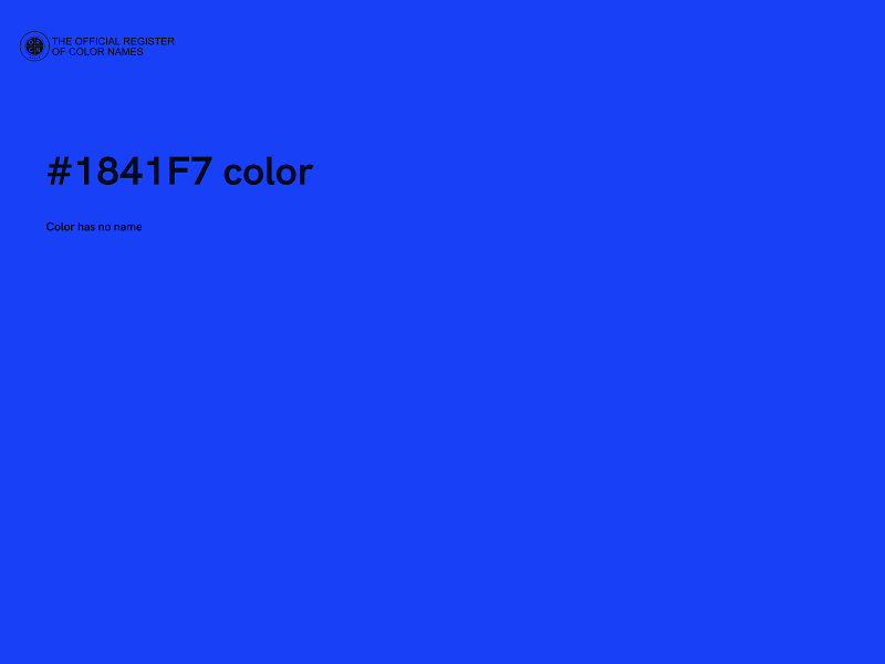 #1841F7 color image