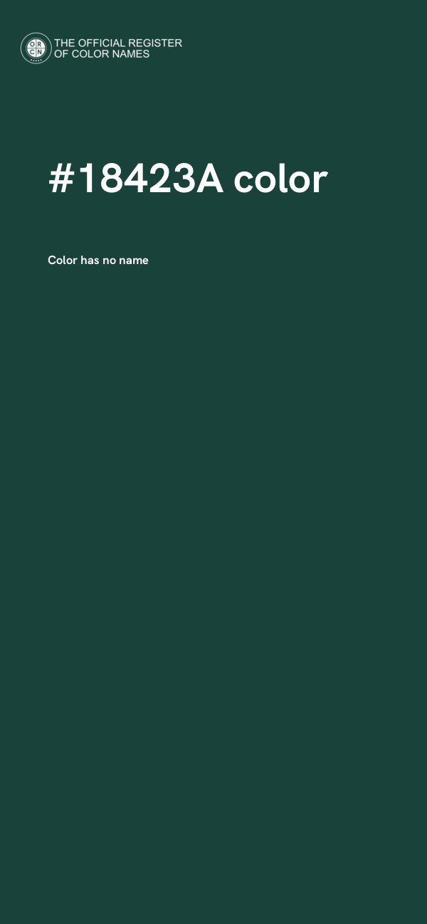 #18423A color image