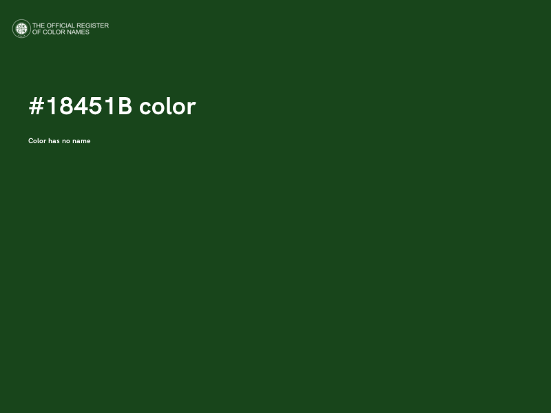 #18451B color image