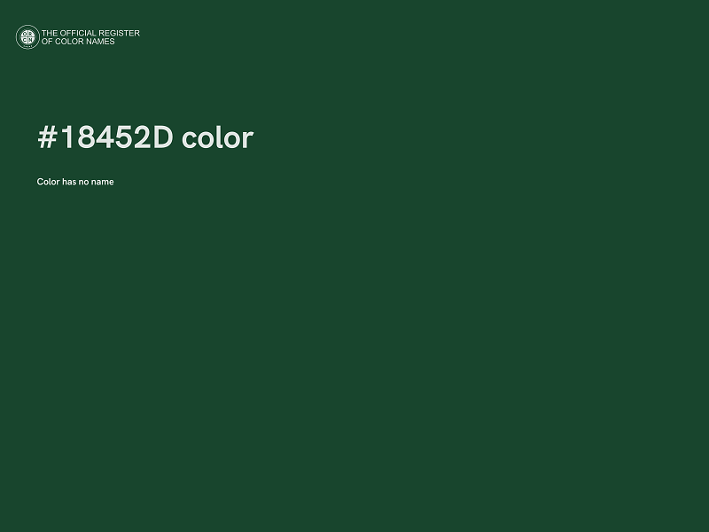 #18452D color image