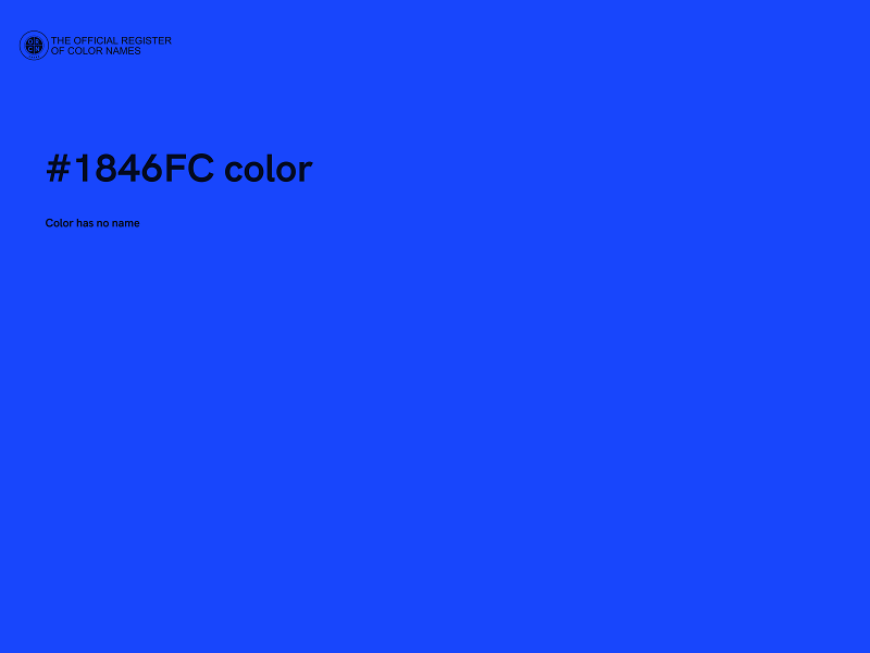 #1846FC color image