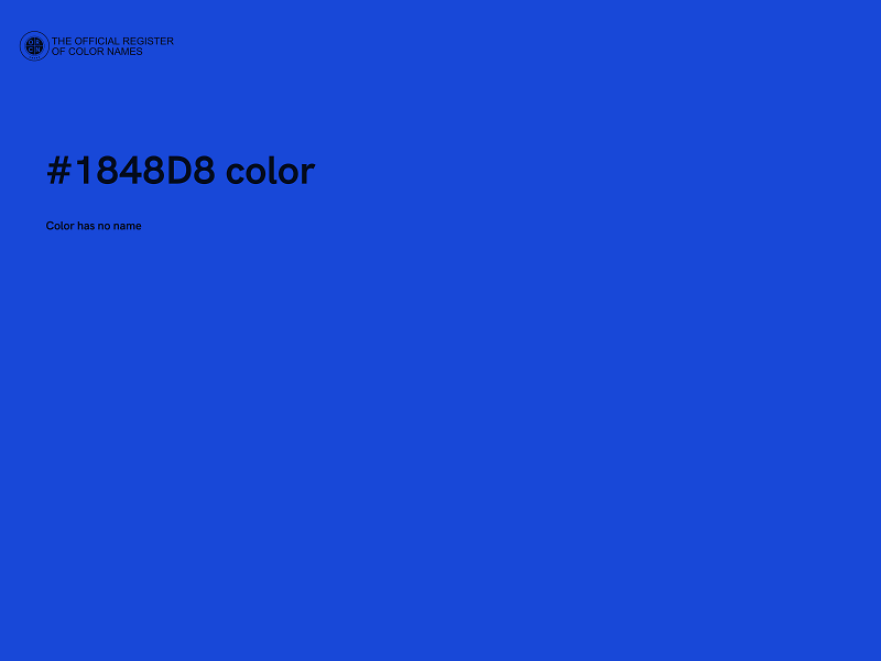 #1848D8 color image