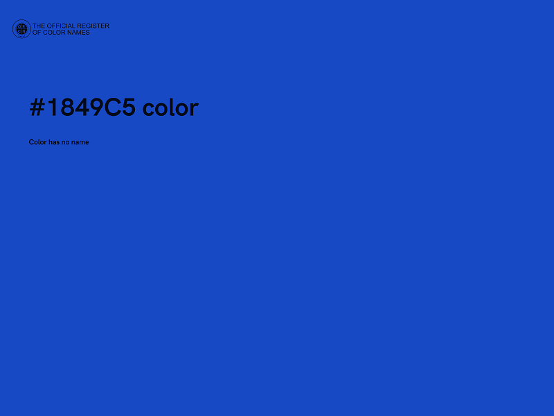#1849C5 color image