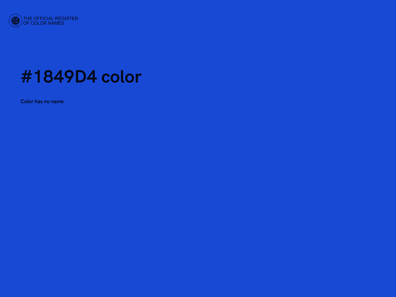 #1849D4 color image