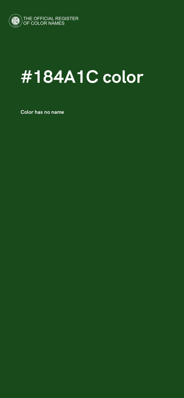 #184A1C color image