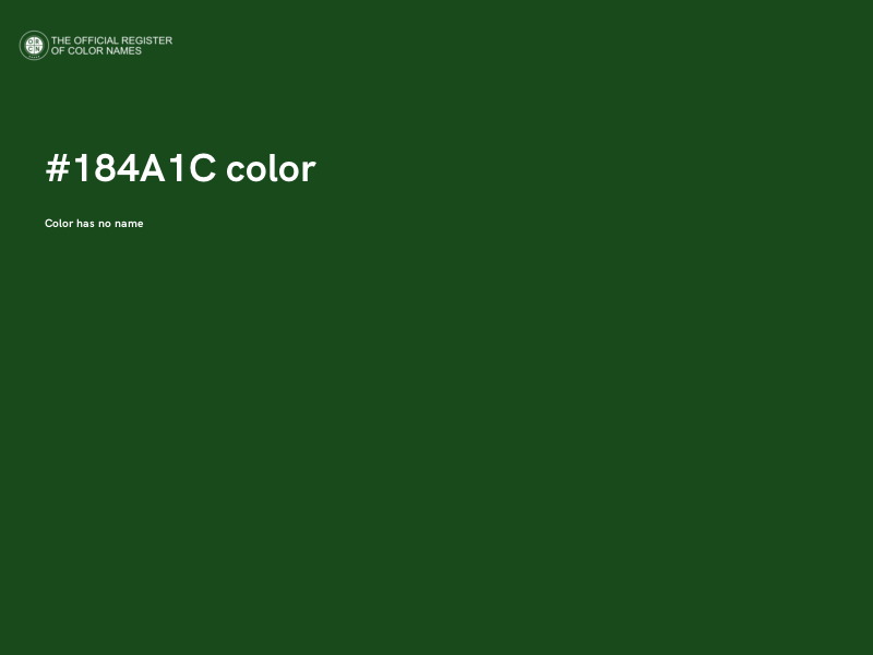 #184A1C color image