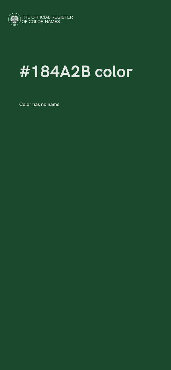 #184A2B color image