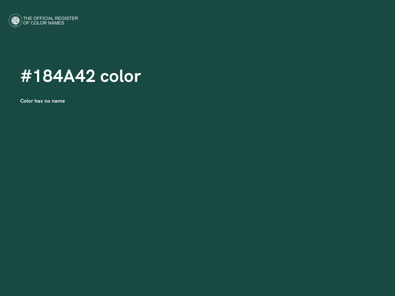 #184A42 color image