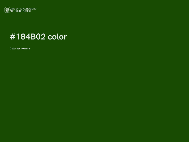#184B02 color image