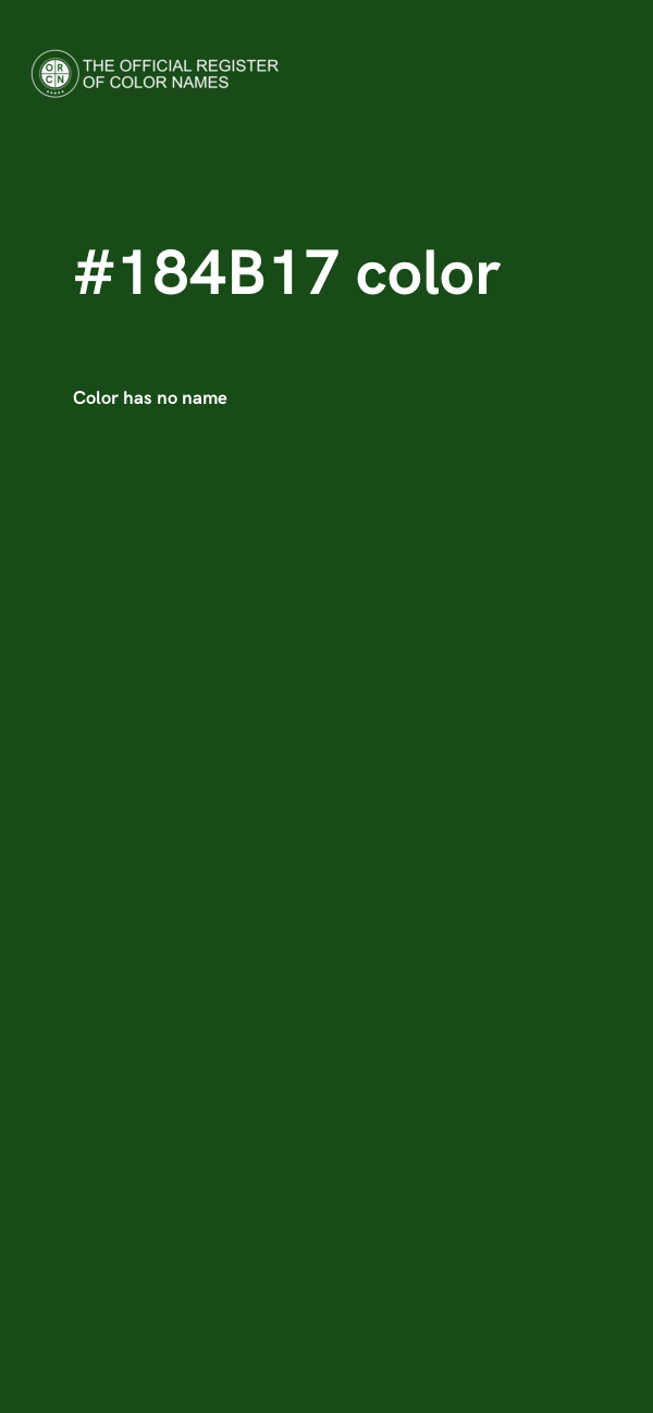 #184B17 color image
