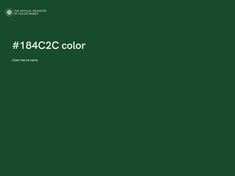 #184C2C color image