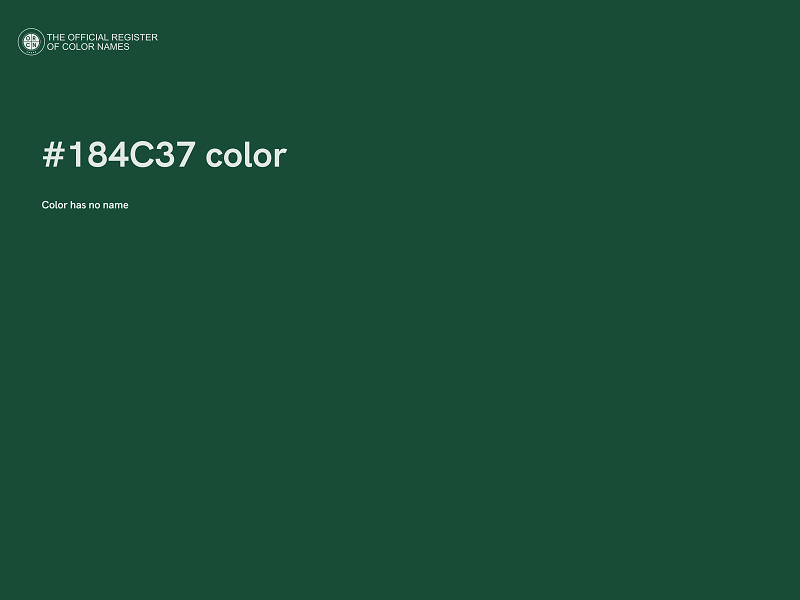 #184C37 color image