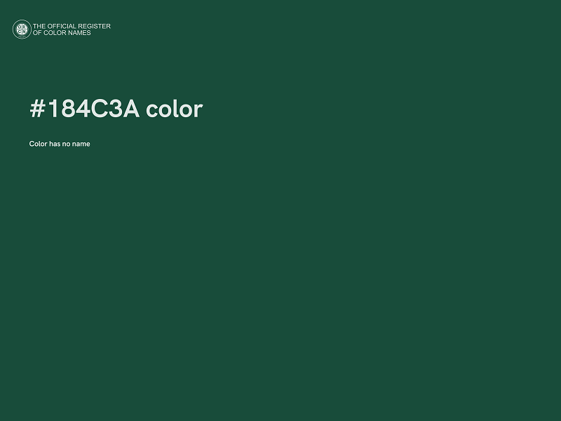 #184C3A color image