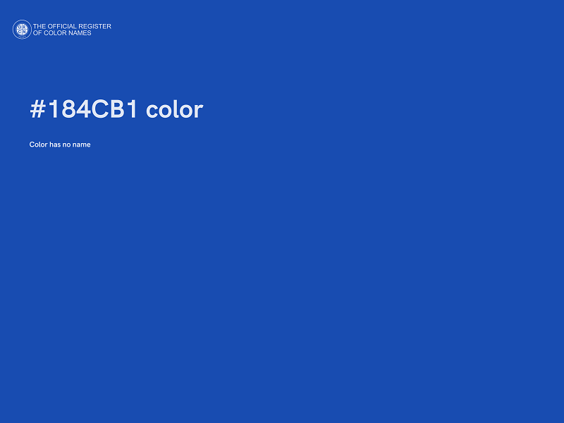 #184CB1 color image