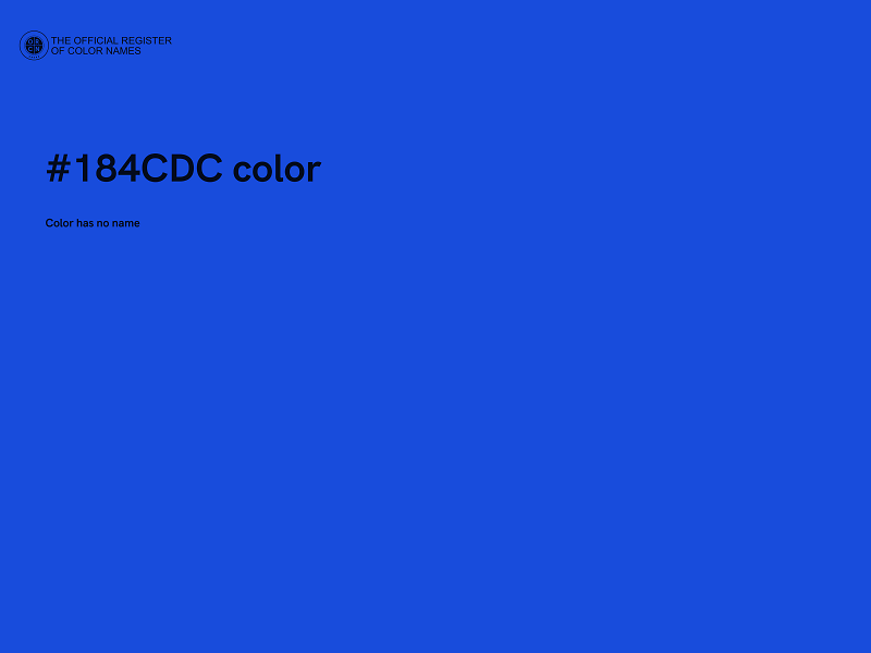 #184CDC color image