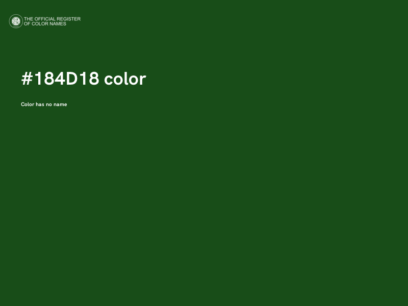 #184D18 color image