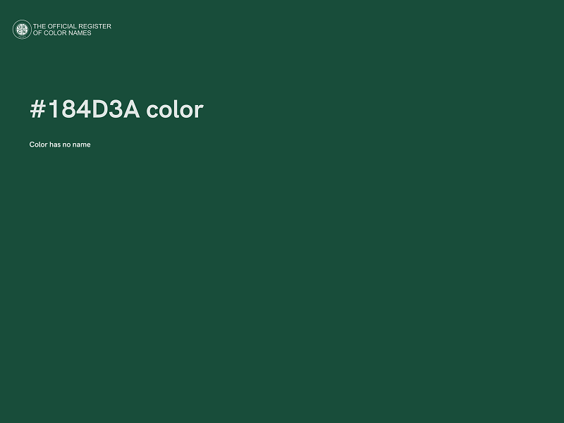 #184D3A color image