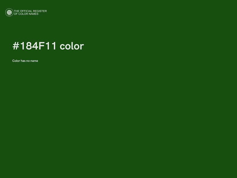 #184F11 color image