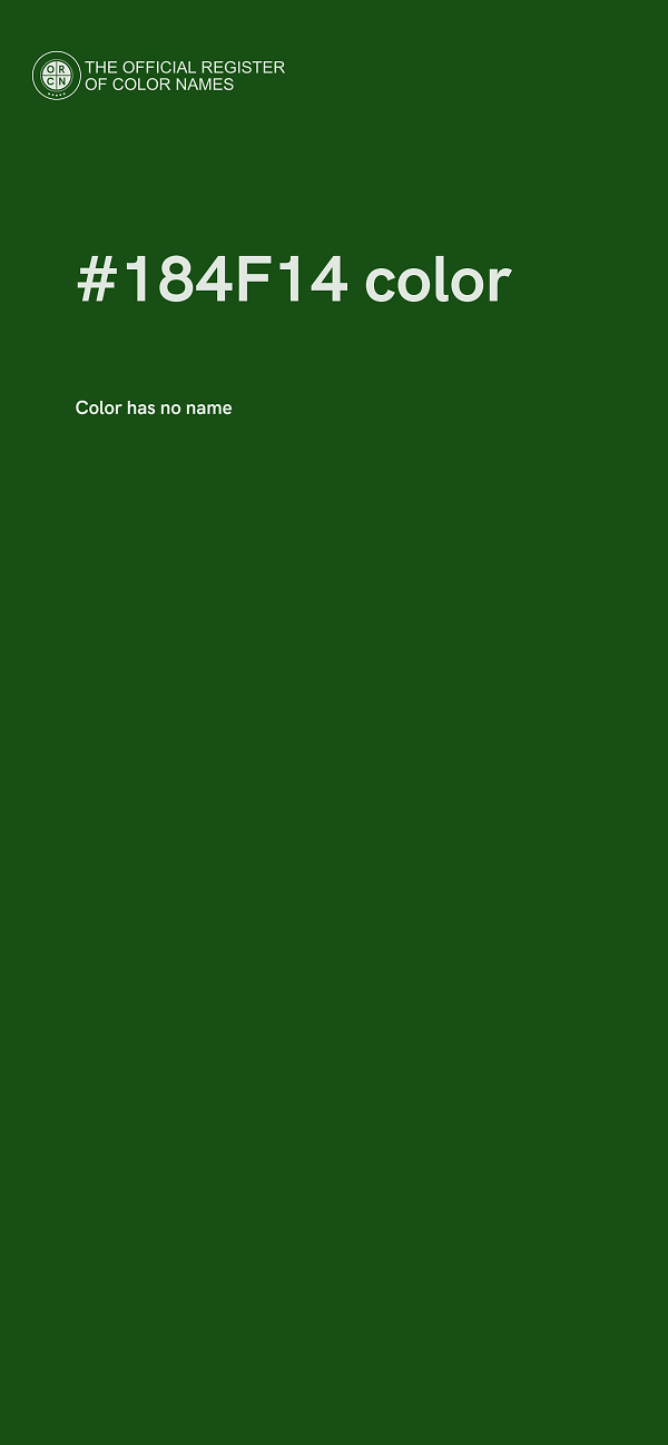#184F14 color image
