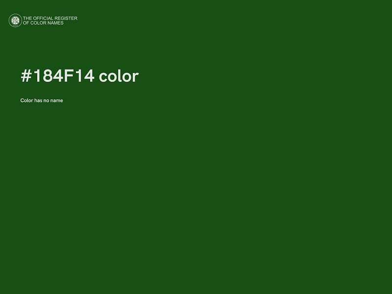 #184F14 color image