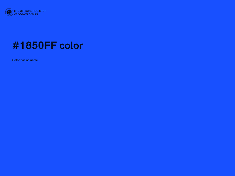 #1850FF color image