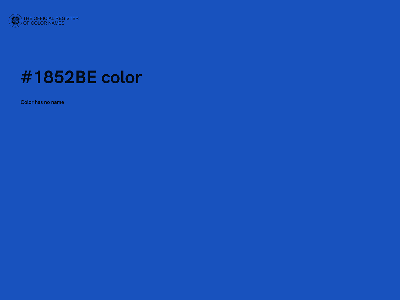 #1852BE color image