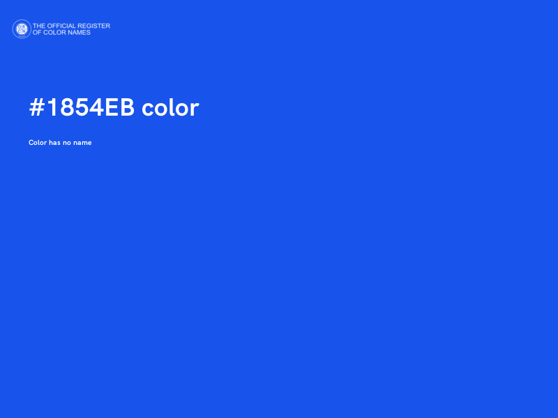 #1854EB color image