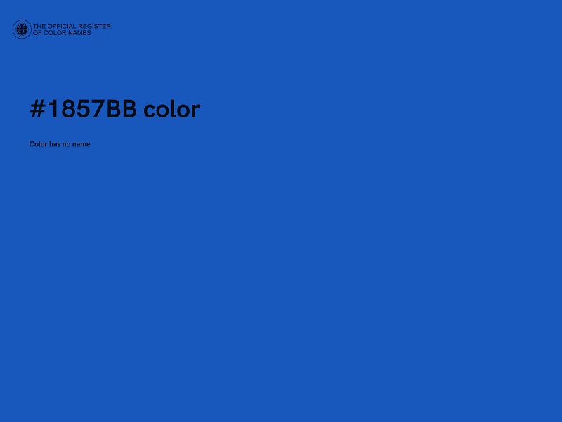 #1857BB color image