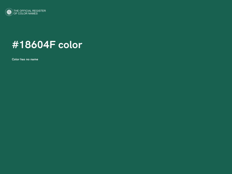 #18604F color image