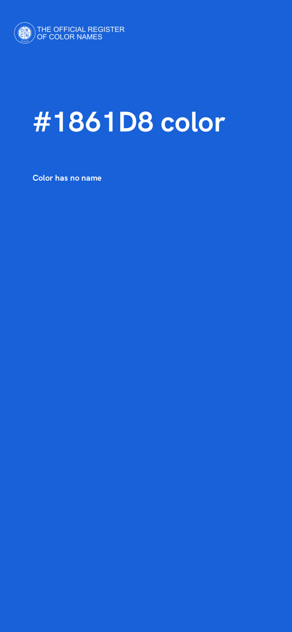 #1861D8 color image