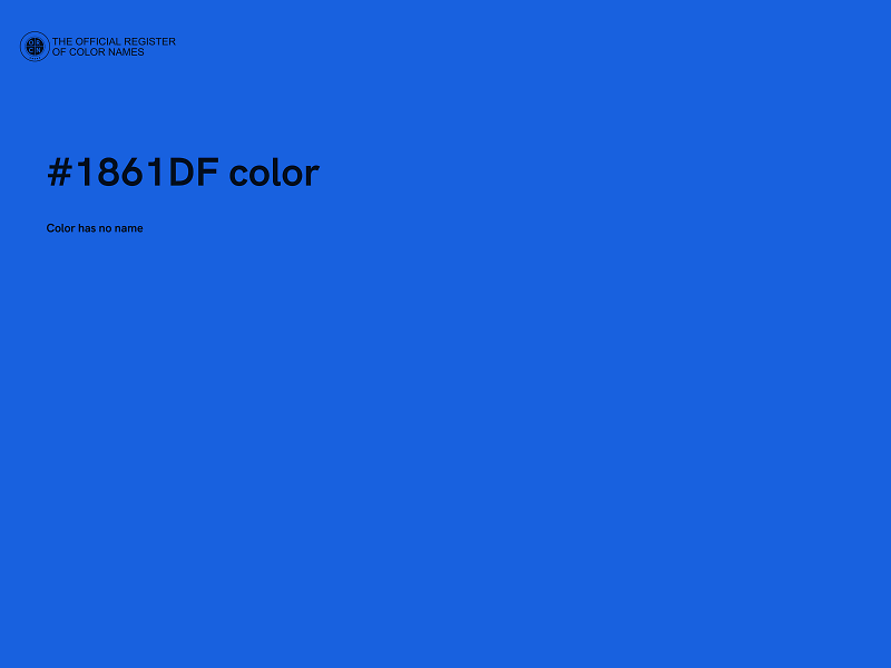 #1861DF color image