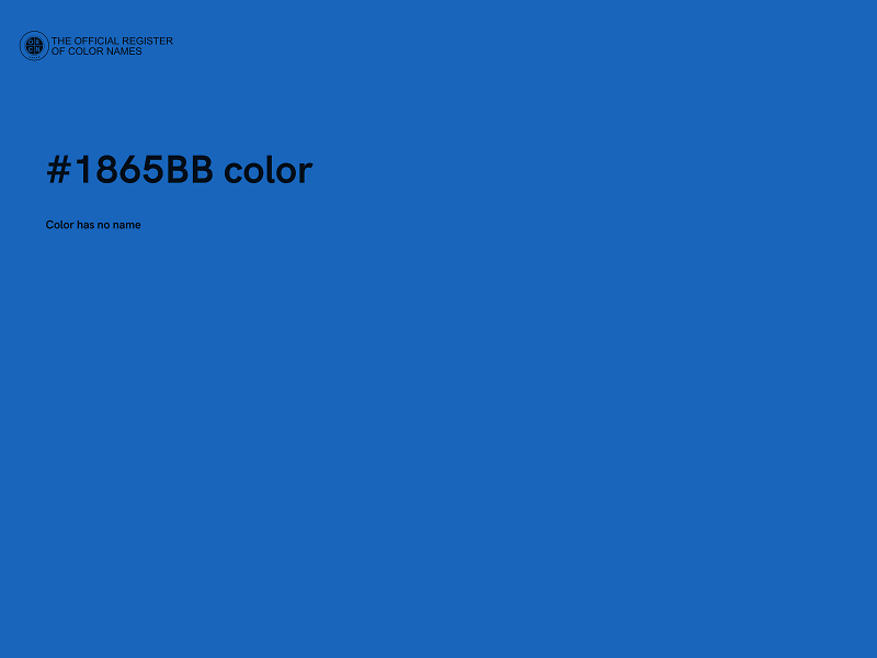 #1865BB color image