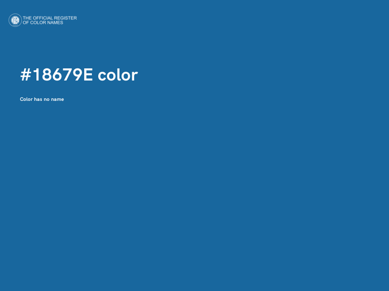#18679E color image