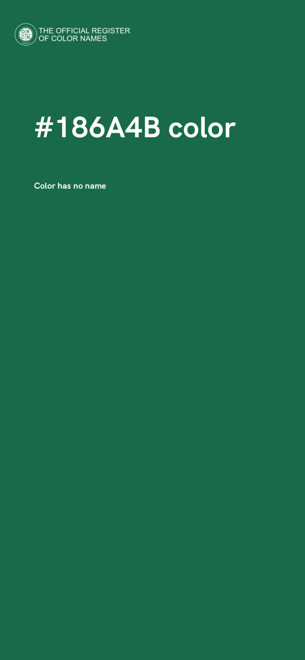 #186A4B color image