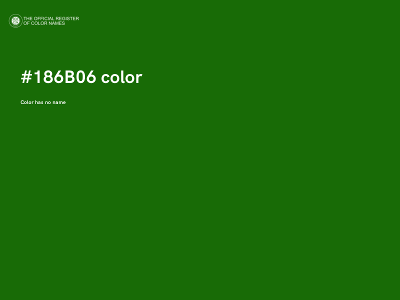 #186B06 color image