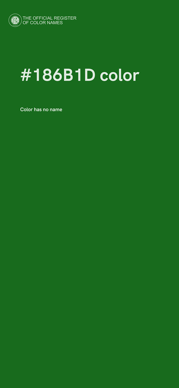 #186B1D color image