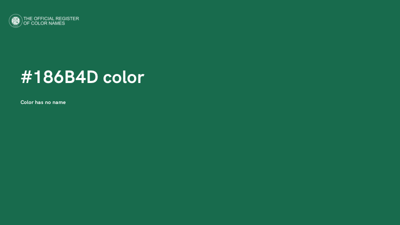 #186B4D color image