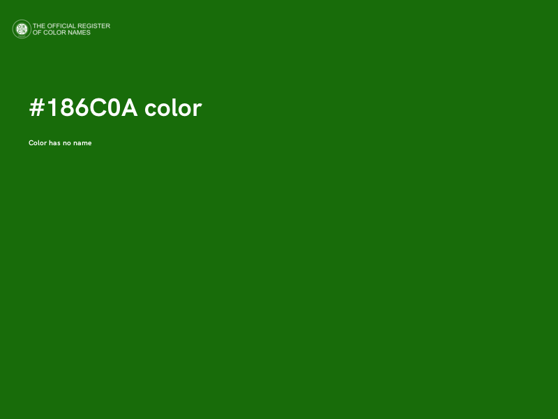 #186C0A color image