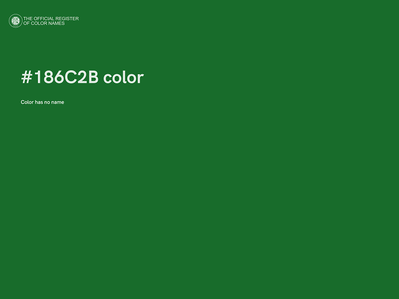 #186C2B color image