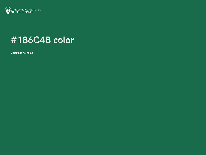 #186C4B color image