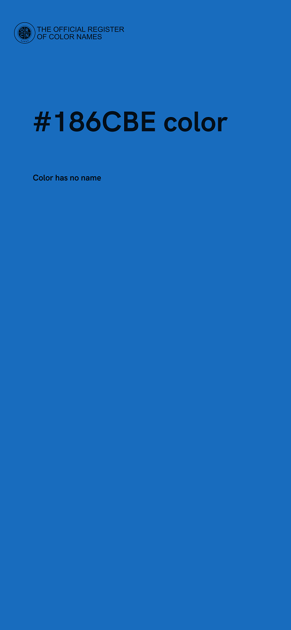 #186CBE color image