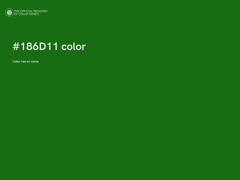 #186D11 color image