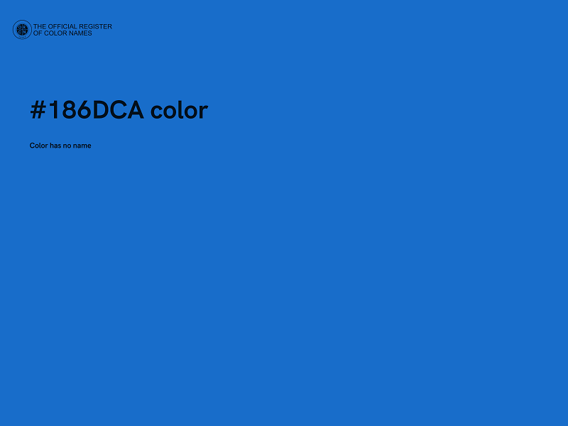 #186DCA color image