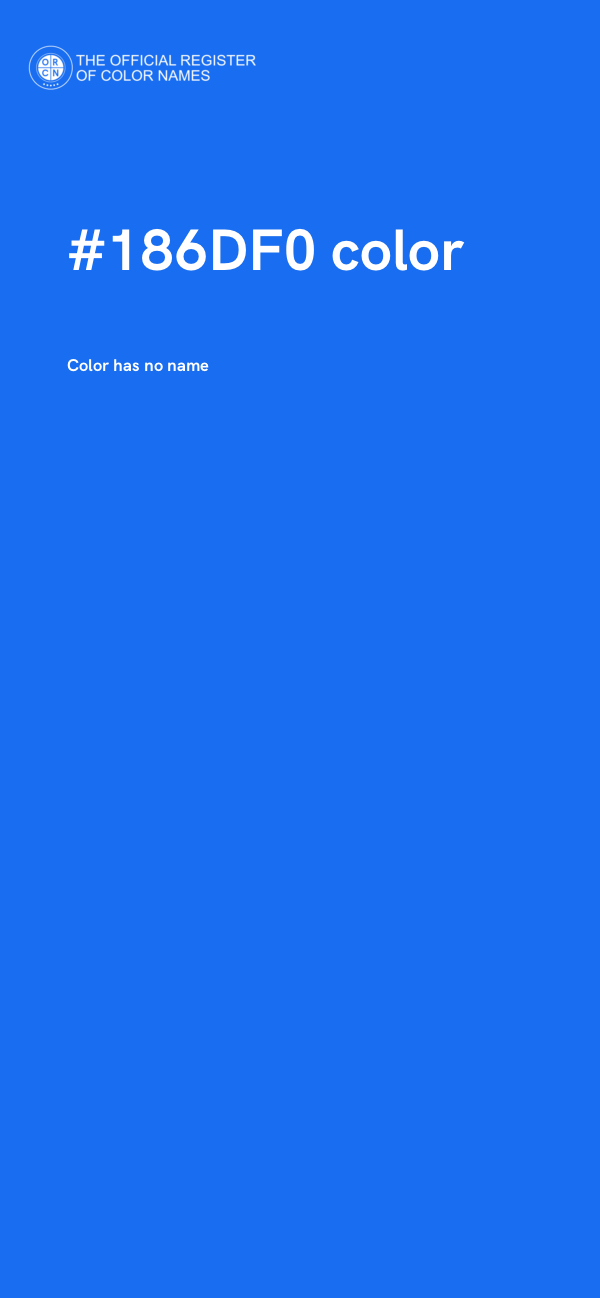 #186DF0 color image