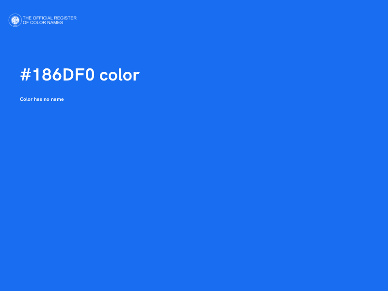 #186DF0 color image