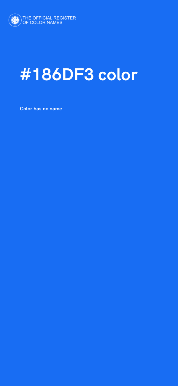 #186DF3 color image