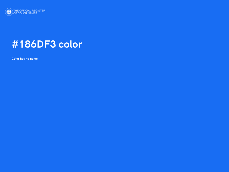 #186DF3 color image