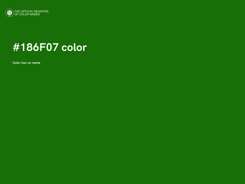 #186F07 color image