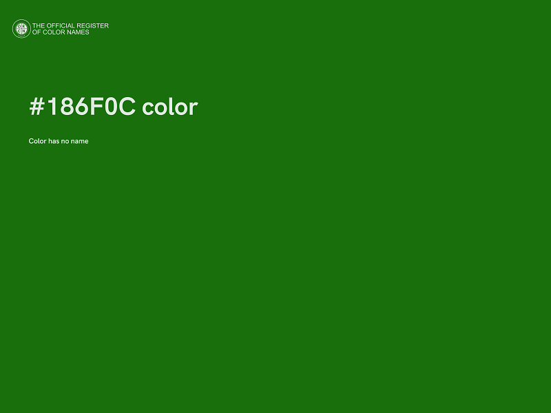 #186F0C color image