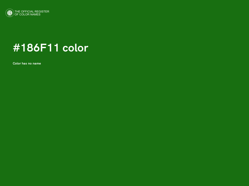 #186F11 color image